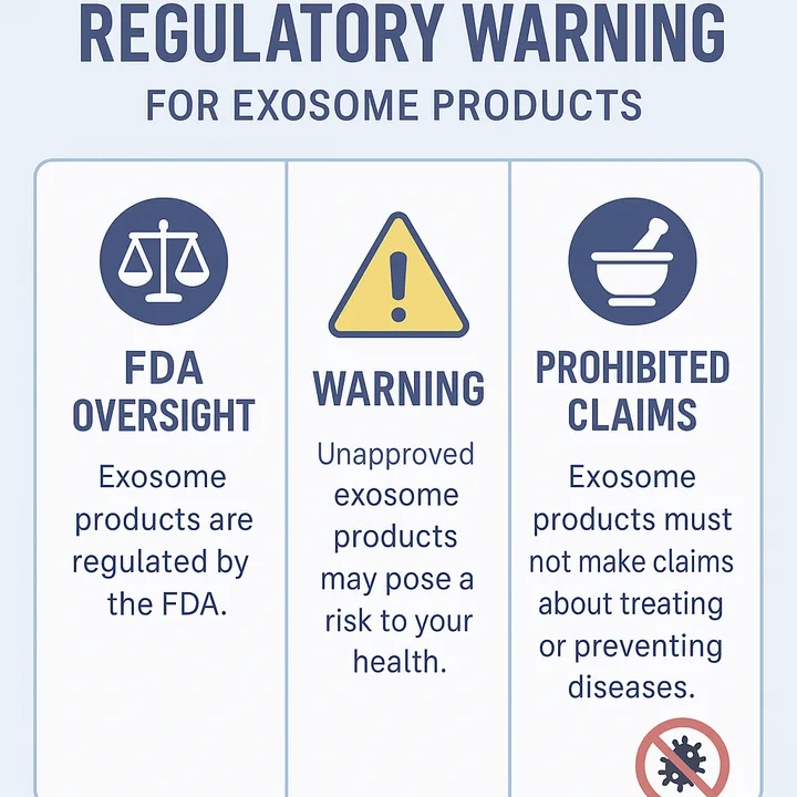 FDA regulatory status and warnings for exosome products in skincare